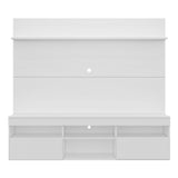 Centro de Entretenimiento Madrid Blanco 175x116cm Para TV Hasta 75" Pulgadas con Tres Comportimientos - MUEBLES DE TV | Bylmo