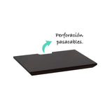 Repisa DVD Wengue 35x1.8cm Rectangular con Un Entrepaño - REPISAS | Bylmo
