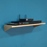 Repisa Tecno Madera Natural 60x24cm Rectangular con Un Entrepaño - REPISAS | Bylmo