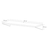 Repisa Tecno Gales 60x24cm Rectangular con Un Entrepaño - REPISAS | Bylmo