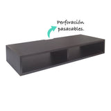 Repisa Smart Milan 83x15cm Rectangular con Dos Entrepaños