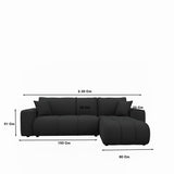 Sofá Essensa Wengue Oscuro 111x73cm De Cinco Puestos con Apoya Brazos - SOFAS Y POLTRONAS | Bylmo