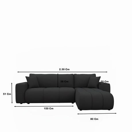 Sofá Essensa Wengue Oscuro 111x73cm De Cinco Puestos con Apoya Brazos - SOFAS Y POLTRONAS | Bylmo