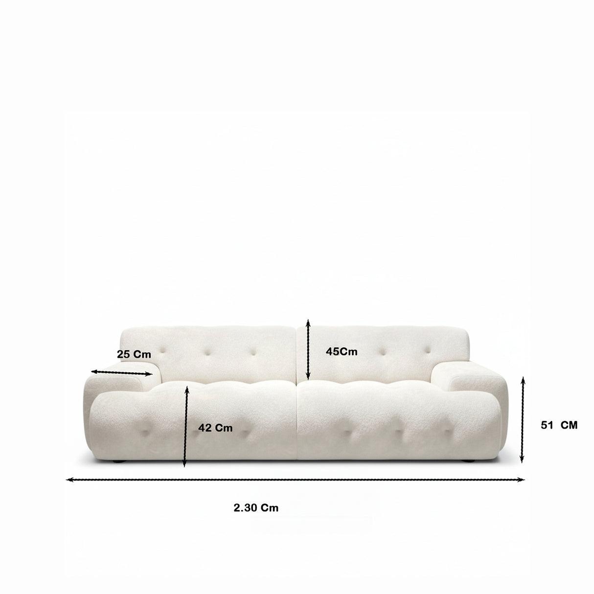 Sofá Cama Calin Blanco 190x96cm De Tres Puestos - SOFAS Y POLTRONAS | Bylmo