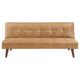 Sofá Cama Jenson Marron 165.73x73.02cm De Tres Puestos Reclinable - SOFAS Y POLTRONAS | Bylmo