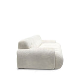 Sofá Cama Max Blanco Almendra 180x68cm De Tres Puestos Reclinable - SOFAS Y POLTRONAS | Bylmo