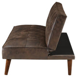 Sofá Cama Jensen Marron 180x68cm De Tres Puestos Reclinable - SOFAS Y POLTRONAS | Bylmo