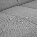 Sofá Cama Gris Concreto 266x67cm De Cinco Puestos Reclinable con Almacenamiento con Apoya Brazos - SOFAS Y POLTRONAS | Bylmo