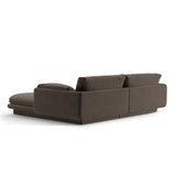 Sofá Vernovo Café 170x83cm De Cuatro Puestos con Apoya Brazos - SOFAS Y POLTRONAS | Bylmo