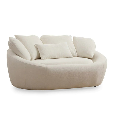 Sofá Altadena Beige Claro 121x67cm De Dos Puestos con Apoya Brazos - SOFAS Y POLTRONAS | Bylmo