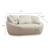 Sofá Altadena Beige Claro 121x67cm De Dos Puestos con Apoya Brazos - SOFAS Y POLTRONAS | Bylmo