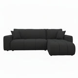 Sofá Essensa Wengue 220x79cm De Tres Puestos con Resposapies con Apoya Brazos - SOFAS Y POLTRONAS | Bylmo