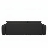 Sofá Essensa Wengue 220x79cm De Tres Puestos con Resposapies con Apoya Brazos - SOFAS Y POLTRONAS | Bylmo