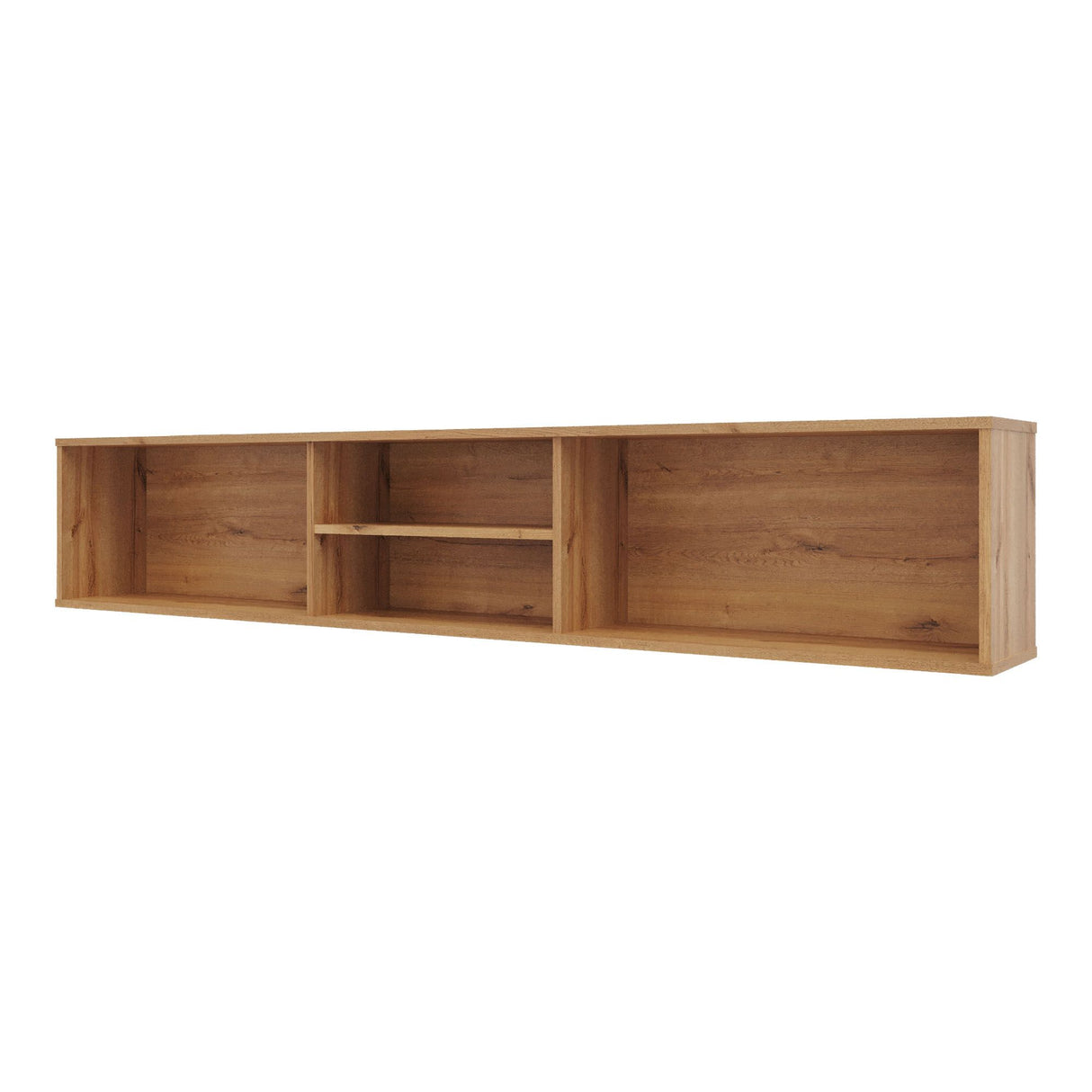 Repisa para TV Sali Duna 180x32cm Flotante para Tv Hasta 60" Pulgadas con Cuatro Compartimientos - MUEBLES DE TV | Bylmo