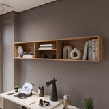 Repisa para TV Sali Duna 180x32cm Flotante para Tv Hasta 60" Pulgadas con Cuatro Compartimientos - MUEBLES DE TV | Bylmo