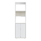 Biblioteca Soren Niebla y Blanco 48x160cm Cuadrado con Cinco Compartimientos - BIBLIOTECAS Y ESTANTERIAS | Bylmo
