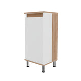 Mueble para Lavamanos Frank Duna y Blanco 35x76cm Individual sin Lavamanos con Un Cajón y Una Puerta - MUEBLES PARA LAVAMANOS | Bylmo