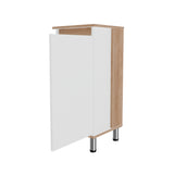 Mueble para Lavamanos Frank Duna y Blanco 35x76cm Individual sin Lavamanos con Un Cajón y Una Puerta - MUEBLES PARA LAVAMANOS | Bylmo