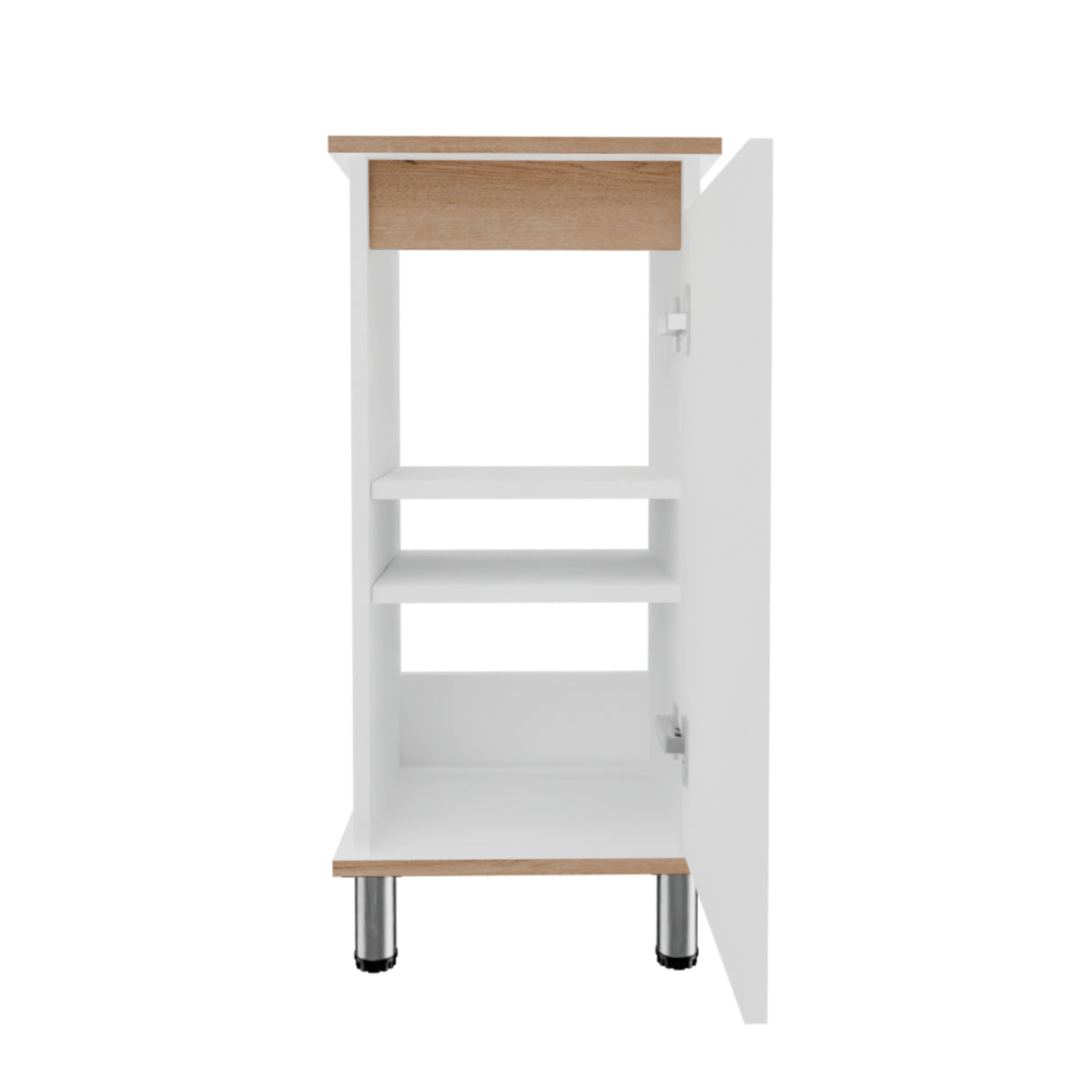 Mueble para Lavamanos Frank Duna y Blanco 35x76cm Individual sin Lavamanos con Un Cajón y Una Puerta - MUEBLES PARA LAVAMANOS | Bylmo
