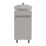 Mueble para Lavamanos Liam Niebla y Blanco 40x76cm Individual sin Lavamanos con Un Cajón y Una Puerta - MUEBLES PARA LAVAMANOS | Bylmo