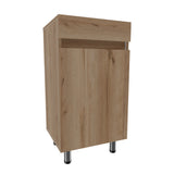 Mueble para Lavamanos Liam Duna y Blanco 40x76cm Individual sin Lavamanos con Un Cajón y Una Puerta - MUEBLES PARA LAVAMANOS | Bylmo