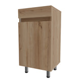 Mueble para Lavamanos Liam Duna y Blanco 40x76cm Individual sin Lavamanos con Un Cajón y Una Puerta - MUEBLES PARA LAVAMANOS | Bylmo