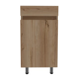 Mueble para Lavamanos Liam Duna y Blanco 40x76cm Individual sin Lavamanos con Un Cajón y Una Puerta - MUEBLES PARA LAVAMANOS | Bylmo