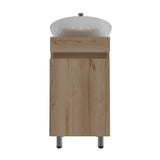 Mueble para Lavamanos Liam Duna y Blanco 40x76cm Individual sin Lavamanos con Un Cajón y Una Puerta - MUEBLES PARA LAVAMANOS | Bylmo
