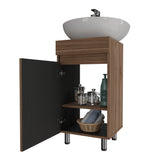 Mueble para Lavamanos Liam Gales y Negro 40x76cm Individual sin Lavamanos con Un Cajón y Una Puerta - MUEBLES PARA LAVAMANOS | Bylmo