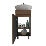 Mueble para Lavamanos Liam Gales y Negro 40x76cm Individual sin Lavamanos con Un Cajón y Una Puerta - MUEBLES PARA LAVAMANOS | Bylmo