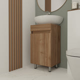 Mueble para Lavamanos Liam Gales y Negro 40x76cm Individual sin Lavamanos con Un Cajón y Una Puerta - MUEBLES PARA LAVAMANOS | Bylmo