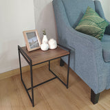 Mesa auxiliar Pietra Santa 2025 Gales y Negro 40x45cm Cuadrada - MESAS AUXILIARES | Bylmo