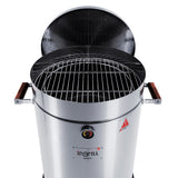 Barril Ahumador Basik Plateado 48x83cm Para 40 Libras con Termómetro y Control de Ventilación - BARRILES Y AHUMADORES | Bylmo