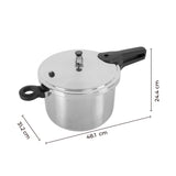 Olla a Presión Kalley Plateado 48.1x24.4cm de 0.7 Litros Apta para Inducción - OLLAS Y SARTENES | Bylmo