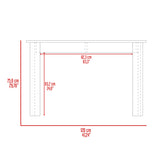 Mesa de Comedor Portofino Onix 120x75.6cm Cuadrado de Cuatro Puestos sin Sillas - COMEDORES | Bylmo