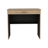 Escritorio Fresno y Wengue 80x73.6cm con Un Cajón - ESCRITORIOS | Bylmo