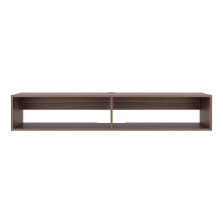 Rack de TV Avellana 150x26.5cm Flotante para TV Hasta 65" Pulgadas con Un Compartimiento - MUEBLES DE TV | Bylmo