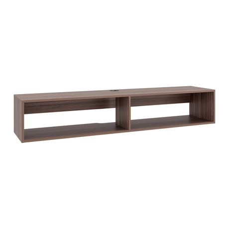 Rack de TV Avellana 150x26.5cm Flotante para TV Hasta 65" Pulgadas con Un Compartimiento - MUEBLES DE TV | Bylmo