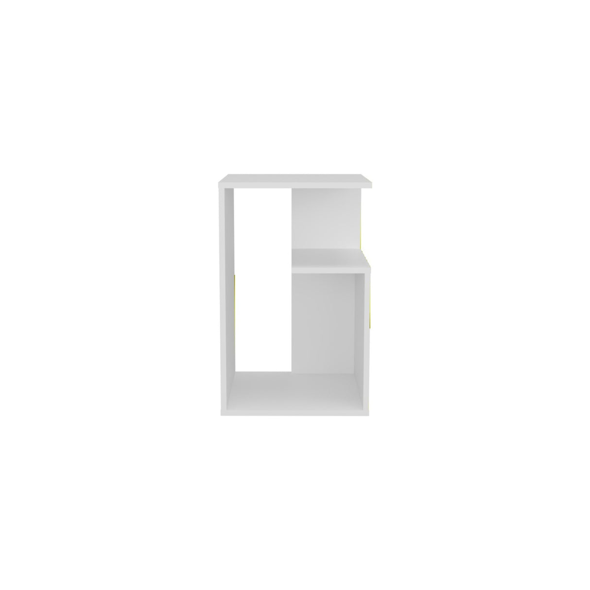 Mesa Auxiliar Everett Blanco 39.8x63.4cm Rectangular con un Compartimiento - MESAS AUXILIARES | Bylmo
