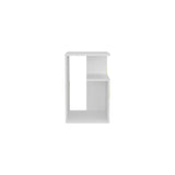 Mesa Auxiliar Everett Blanco 39.8x63.4cm Rectangular con un Compartimiento - MESAS AUXILIARES | Bylmo