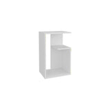 Mesa Auxiliar Everett Blanco 39.8x63.4cm Rectangular con un Compartimiento - MESAS AUXILIARES | Bylmo