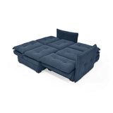 Sofá en L Napoles Indigo 166x80cm de Tres Puestos Reclinable con Almacenamiento Lado Derecho y con Apoya Brazos - SOFAS Y POLTRONAS | Bylmo