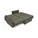 Sofá en L Napoles Verde 166x80cm de Tres Puestos Reclinable con Almacenamiento Lado Izquierdo y con Apoya Brazos - SOFAS Y POLTRONAS | Bylmo