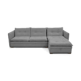Sofá en L Napoles Gris 166x80cm de Tres Puestos Reclinable con Almacenamiento Lado Izquierdo y con Apoya Brazos - SOFAS Y POLTRONAS | Bylmo
