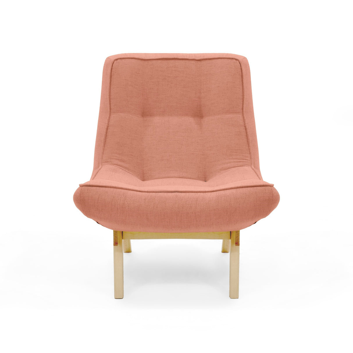 Poltrona Samoa Salmón 77x87cm de Un Puesto y sin Apoya Brazos - SOFAS Y POLTRONAS | Bylmo
