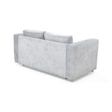 Sala Baxter Plata y Mostaza 160x68cm con Sofá Cama Reclinable con Apoya Brazos y Almacenamiento Poltrona Shanghai y Mesa De Centro Leeds - SOFAS Y POLTRONAS | Bylmo