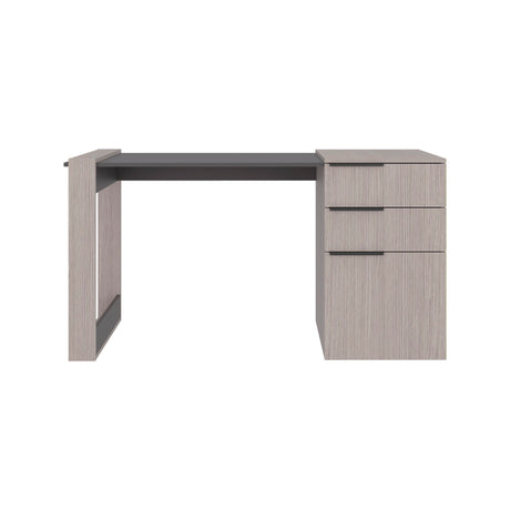 Escritorio Office 13 Gris Positano 142x75.7cm Con Dos Cajones - ESCRITORIOS | Bylmo