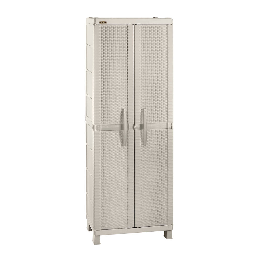 Armario para Ropa Rimax Rattan Taupe 65x189cm con Cinco Compartimientos y con Cuatro Entrepaños