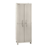 Armario para Ropa Rimax Rattan Taupe 65x189cm con Cinco Compartimientos y con Cuatro Entrepaños