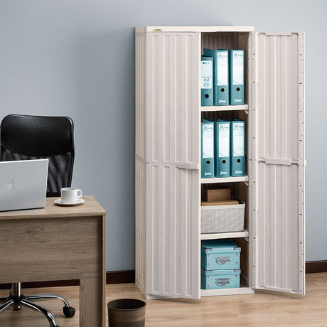 Armario para Ropa Rimax Home Almendra 67.6x163.3cm con Cuatro Compartimientos y con Tres Entrepaños - CLOSETS | Bylmo